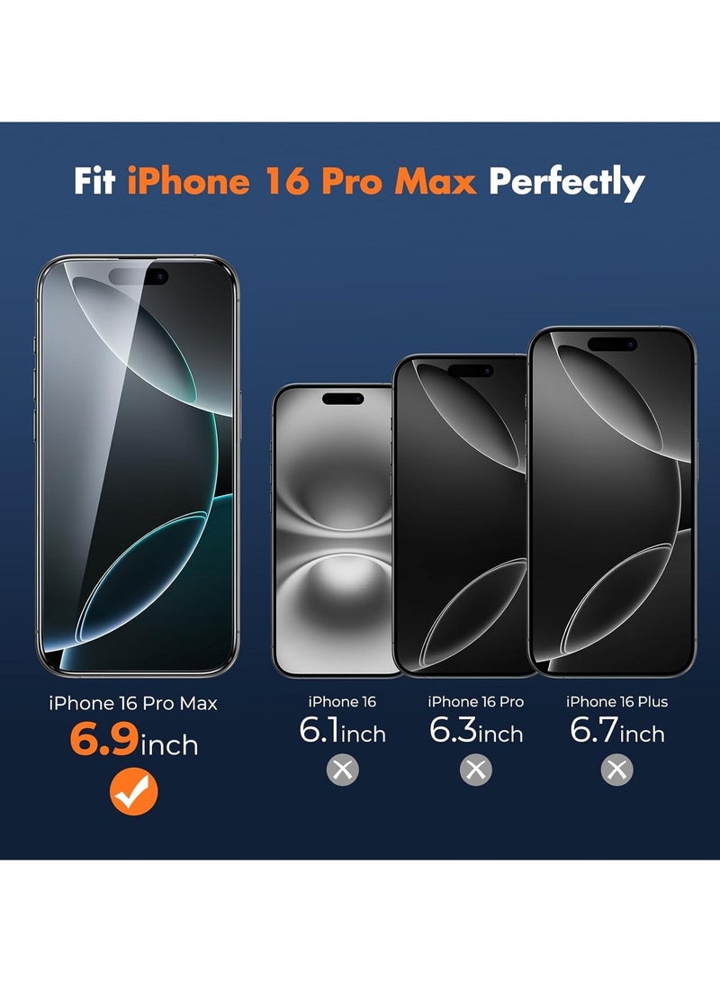 1 Pack for iPhone 16 Pro max Screen Protector，High definition transparent anti-scratch, no bubbles, easy to install - Image 3